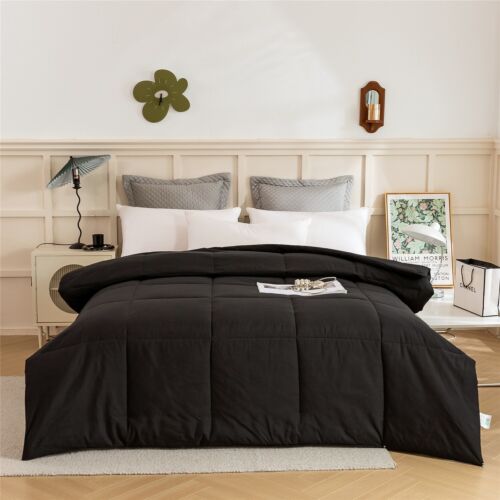 Box Stitched Style Down Alternative Comforter 300 GSM Fill,Size: Queen/ king - 第 1/25 張圖片