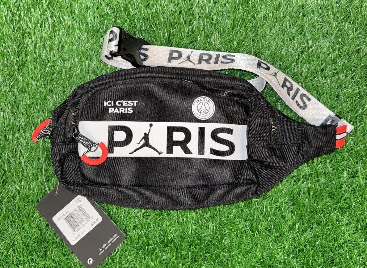 Nike Jordan Paris Saint-Germain PSG Waist Belt Bag Crossbody Nike Jordan Paris Saint-Germain PSG Waist Belt Bag Crossbody