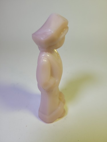 Vintage Mosser Glas von Vi Hunter Josh Figur Statue 4,5 cm groß rosa - Bild 4 von 5