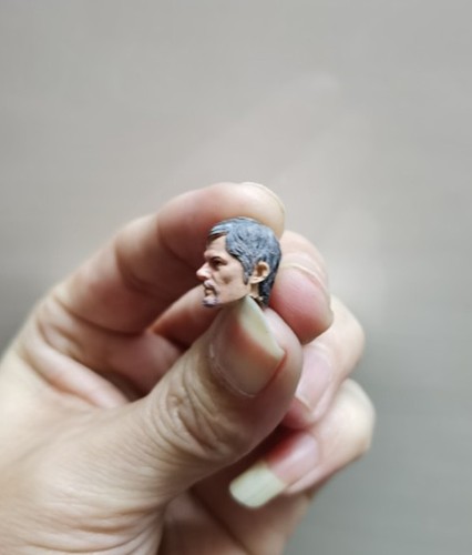 1/18 Norman Reedus Daryl Dixon Head Sculpt Fit for 3.75'' Action Figure Body - Picture 5 of 6
