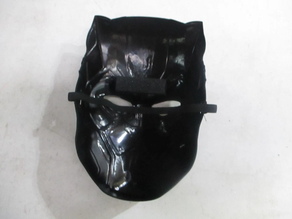 Disfraz Pantera Negra Niños Mediano Plateado Mono Máscara Bota Cubierta Músculo Acolchado Foto 3 de 4