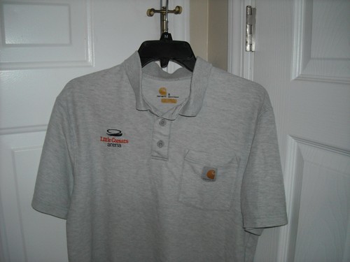 Carhartt, Polo Uomo, Little Caesars Arena, Small, Grigio, Manica Corta - Foto 2 di 5