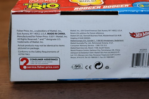 Hot Wheels Fisher Price Trio Rodger Dodger Rare - Picture 6 of 11