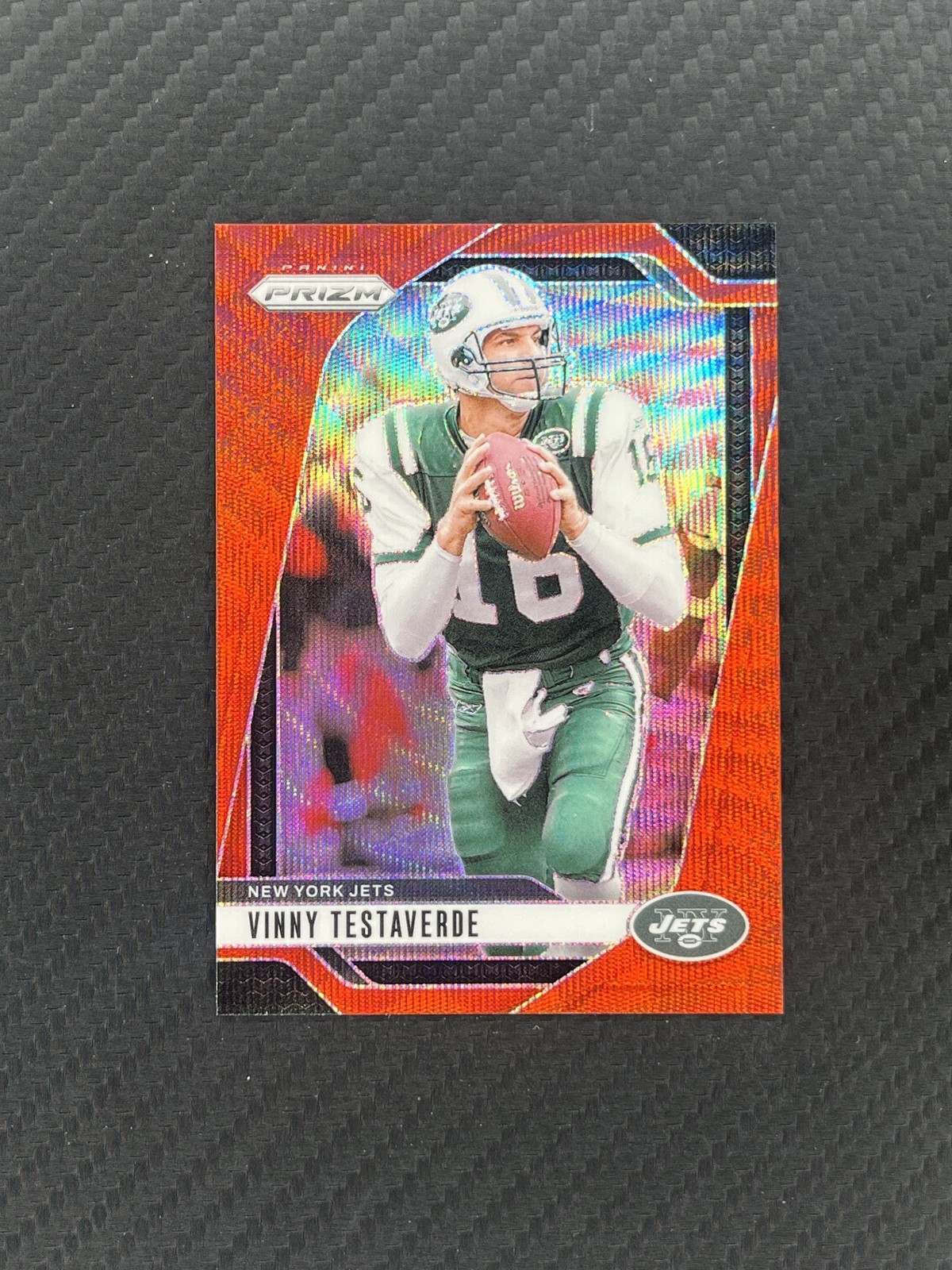 2024 Prizm Football Vinny Testaverde Red Wave /149 Jets DM5JH