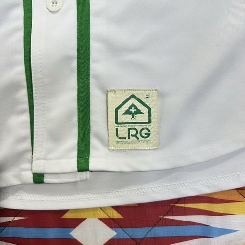 Camiseta deportiva de béisbol LRG Lifted Research Group jirafas blanca verde para hombre talla 2XL - Imagen 4 de 15