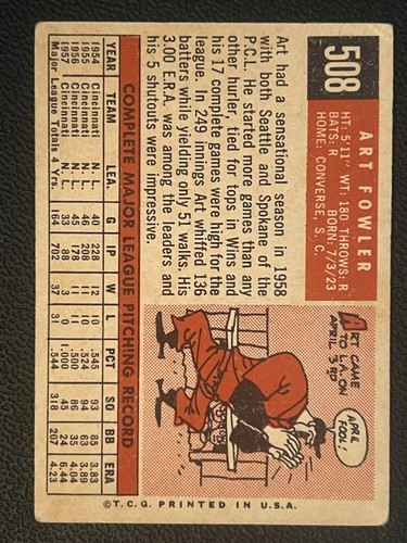 1959 Topps Baseball Singles - 507-572 High Numbers - Pick Your Card -- - Picture 7 of 499