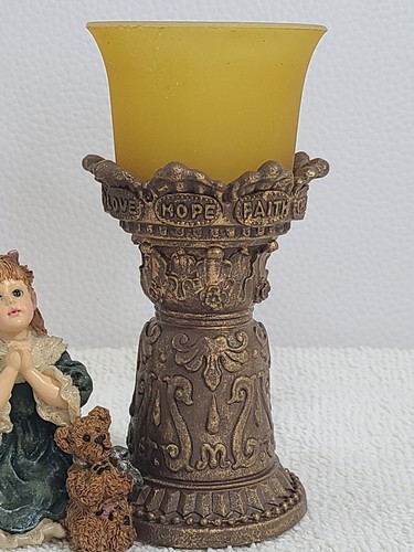 Candelabro Boyds Yesterday's Child Teresa & John The Prayer Tea Light '98 Nuevo en caja - Imagen 3 de 17