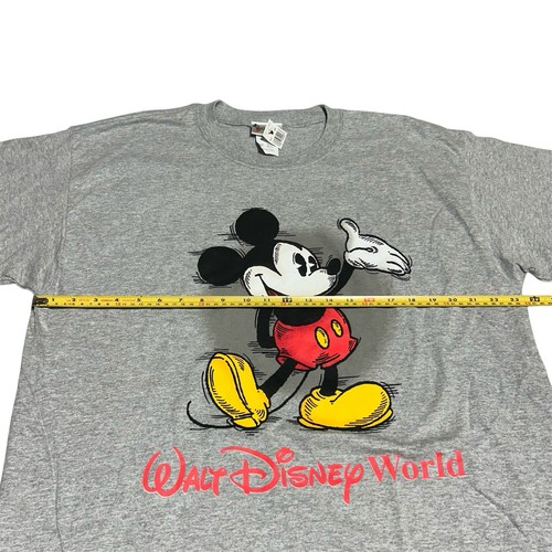 Vintage Walt Disney World Mickey Mouse Shirt Men’s XL Gray 90s Y2K Classic - Picture 6 of 7