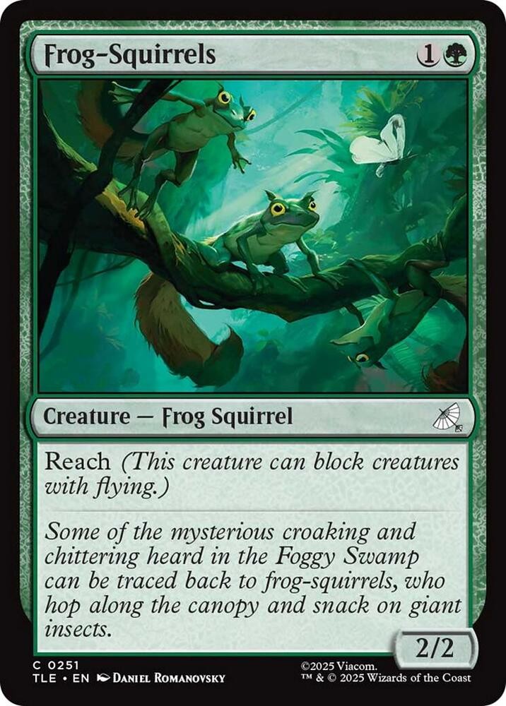 Frog-Squirrels TLE 251 NM Magic: The Gathering