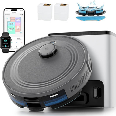 Smart Lidar Robot Vacuum & Mop, 10000Pa, 75-Day Self-Emptying, Wi-Fi/Alexa