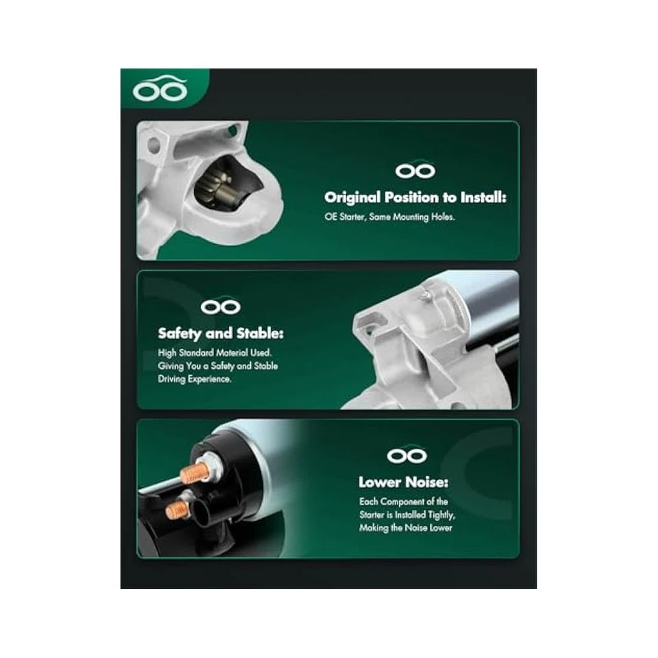 For 6785 Starter Motor Buick Lucerne 2009,2011, Chevrolet Equinox 2006, Pontiac Foto 4 de 4