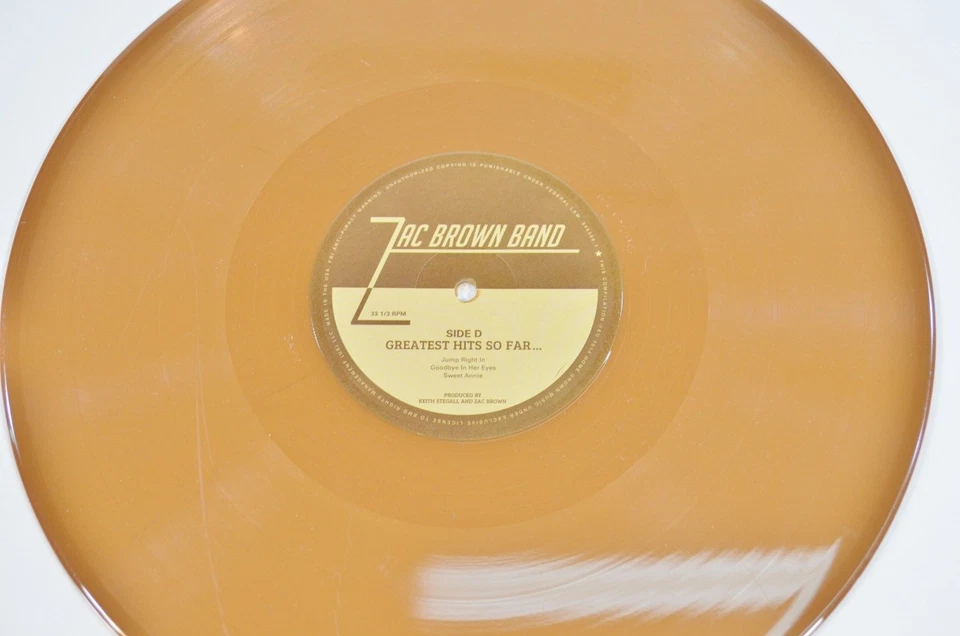 Zac Brown Band Walnut Colored Vinyl Greatest Hits So Far (Side C/D Only!) Foto 3 de 4