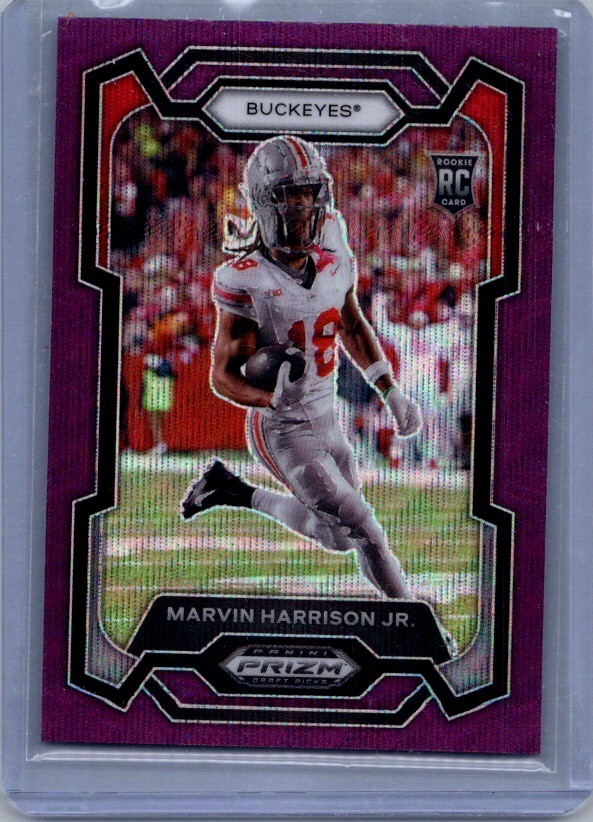 2024 Panini Prizm Draft Picks #104 Marvin Harrison Jr. Purple Wave