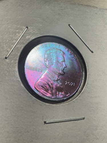 2021 Lincoln Shield Cent Penny Beautiful Toning. - Picture 3 of 7