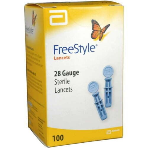 Freestyle Sterile Lancets Made Very Thin Stainless Steel 28 Gauge 100 ct 3 Pack - Picture 2 of 2