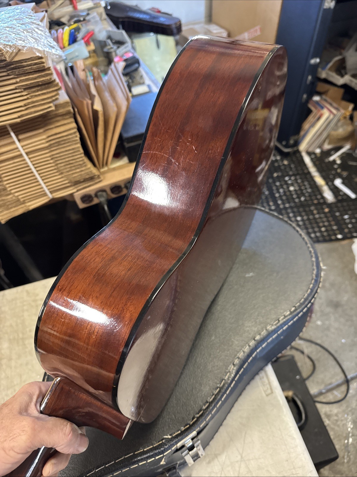 Vintage 1970's  1973 Takamine F-307  Acoustic Guitar Made In Japan NICE! +Case