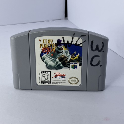 Clay Fighter 63 1/3 Spiel Cartridge (Nintendo 64, N64, 1997) Original Gebraucht