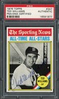 Ted Williams Signed 1976 Topps Card #347 Boston Red Sox PSA/DNA