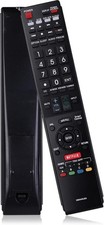 New TV Remote Control for All Sharp Brand Smart TV  Aquos Black