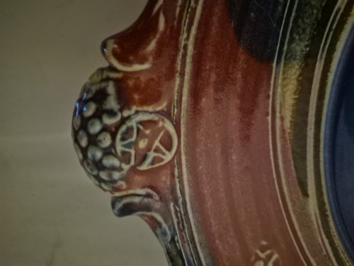 Piatto pesce vintage Michael Kennedy ~ ceramica da studio irlandese ~ ciotola artistica Sligo RARO - Foto 5 di 19