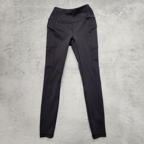 Avalanche Outdoor Supply Company Leggings XS Womens Pockets Activewear Black - Picture 2 of 14