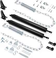 2 Pack Storm Door Closer with 2 Pack Storm Door Chain and Spring, Heavy Duty Scr