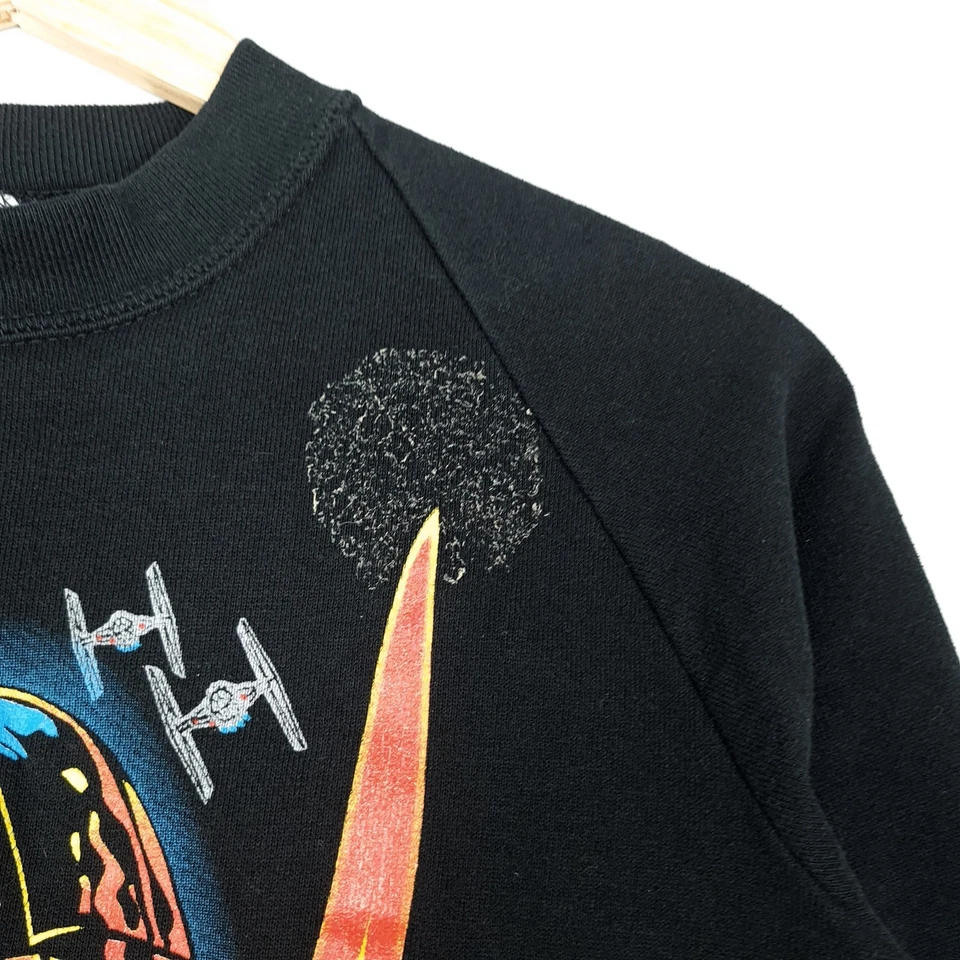 Vintage Star Wars Sweatshirt Boys Large Darth Vader Crewneck 90s Lucasfilm Sci-F - Image 3 of 4