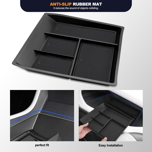 Center Console Organizer Storage Compatible With VW Atlas 2024 Lower Insert Tray - Picture 3 of 7