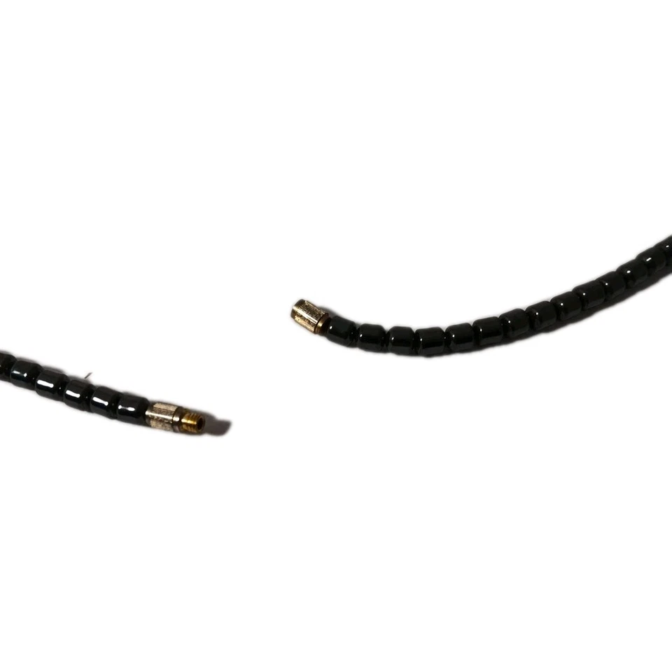 赤铁矿宝石大象吊坠项链黑色青铜色带绿色珠子 18 — 第 4/4 张图片