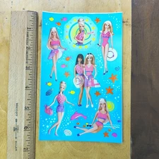 Vintage Sandylion Barbie Summer Fun Sticker Sheet