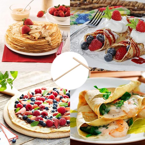 Holzstreuer für Spatel Pfannkuchen Crepe Maker Hot S7W3 KitchenTool Plate N7O5 - Picture 13 of 14