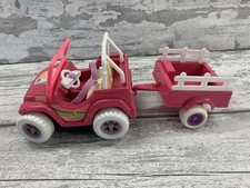 Vintage Barbie Kelly Power Wheels Pink Jeep 1997