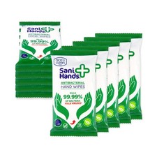 Sani Hands Anti-Bacterial Hand Wipes 120 Count | Biodegradable & Tested