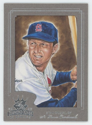 Donruss Diamond Kings 2003 enmarcado gris lámina de plata/400 Stan Musial #163 - Imagen 1 de 2