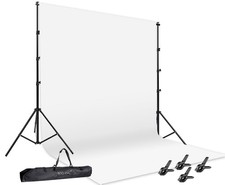 Photo Video Studio 12 x10ft 100 Muslin White Backdrop with 10 x 8.... Fast Ship