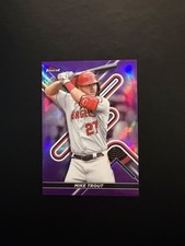 2022 Topps Finest MIKE TROUT Purple Refractor #122/250 ANGELS