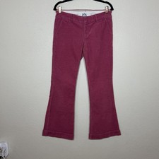 Vintage Y2K Juicy Couture Corduroy Raspberry Pink Flared Pants 27 Barbie McBling