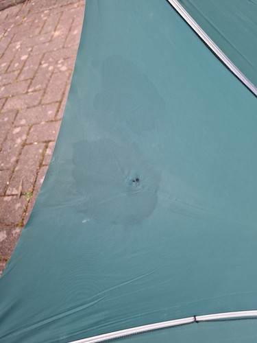 Vintage 1980s British Racing Green Jaguar Wooden Handle Umbrella Made in Italy - Picture 7 of 9