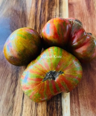 Tomate Dwarf Delta Diver Red, 10 Samen, gestreift, samenfest, kompakter Wuchs