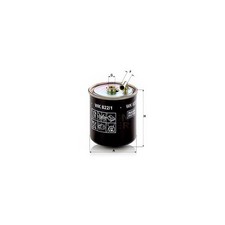 MANN WK822/1 Fuel Filter Fits Mercedes-Benz C-Class C 200 CDI C 220 CDI