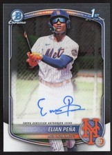Elian Peña 2025 Bowman Chrome Bowman Chrome Prospects Autographs #CPA-EP