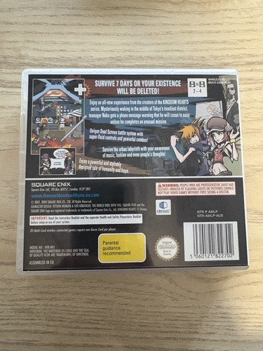 Nintendo DS The World Ends With You ENIX - UKV PAL Manual and Case - Picture 5 of 5