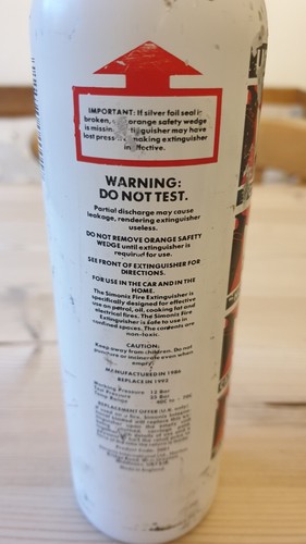 Simoniz Fire Extinguisher Car,home,camping 🔥 - Picture 4 of 7