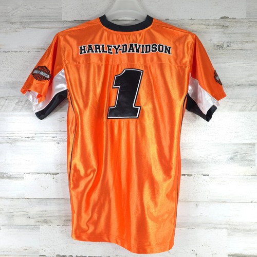 HARLEY DAVIDSON KIDS YOUTH BOYS SIZE LARGE HOT ORANGE SHORT SLEEVE JERSEY SHIRT - Picture 5 of 24