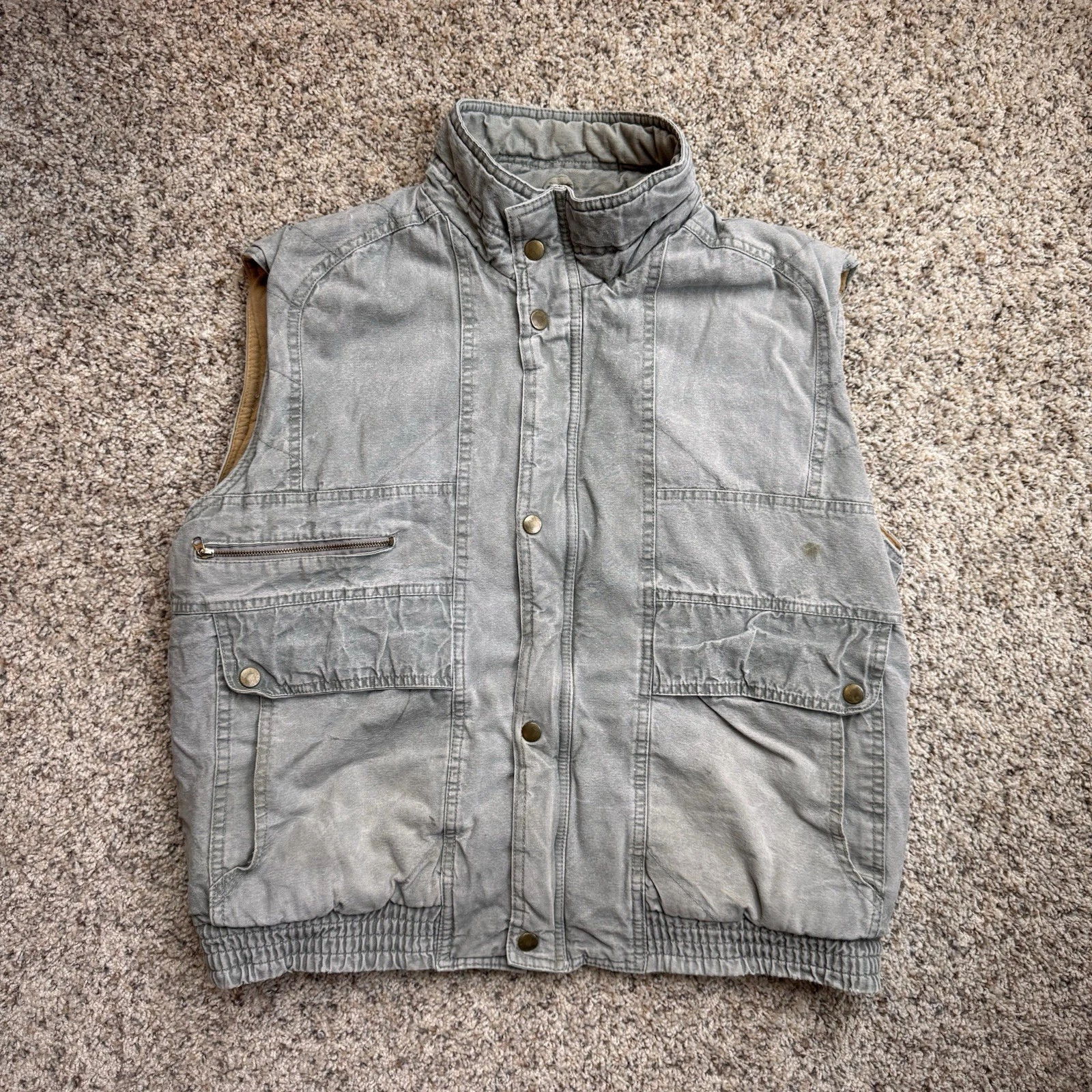 Vintage 90’s St. John’s Bay Outwear Puffer Vest Size Large 100% Cotton