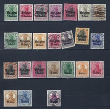 Deutsches Reich Landespost Belgien Rum&auml;nien ab 1914 mit Falz BM328