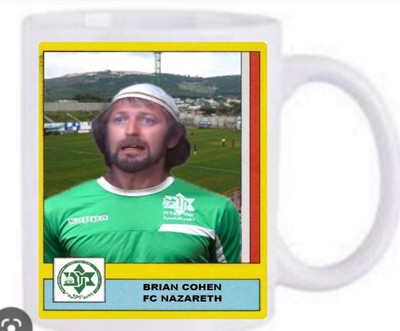 Brian of FC Nazareth Monty Python Football Karte Kaffeebecher Spülmaschinenfest Neu