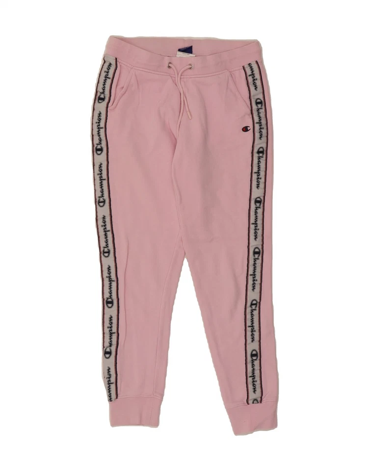 CHAMPION Womens Graphic Full Tracksuit UK 14 Medium  Pink Colourblock AO08 - Image 4 of 4