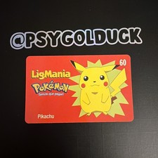 2000 Pikachu Pokemon Ultra Rare Brasil LigMania Phone Card A27