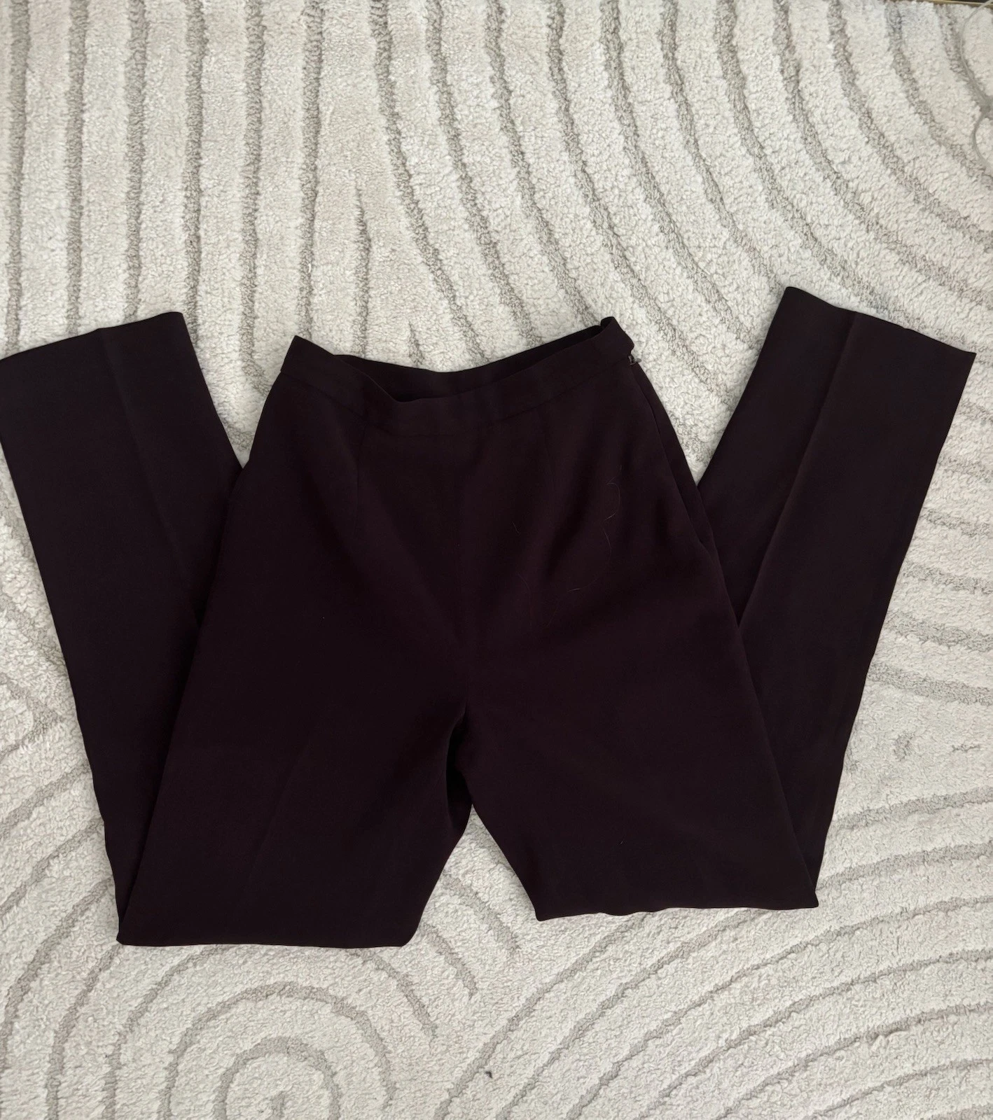 VTG 80's maroon straight leg trousers